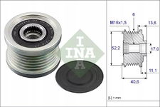Alternator - sprzęgło jednokierunkowe Schaeffler INA 535 0044 10