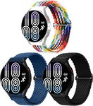 3 szt. Pleciony pasek nylonowy do Galaxy Watch 4/5/6/7 PRO ACTIVE