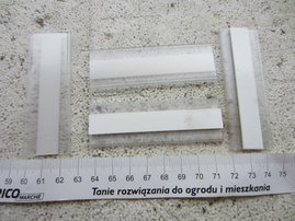 samoprzylepne oprawki uchwyty na etykiety opisy przezroczyste plastikowe