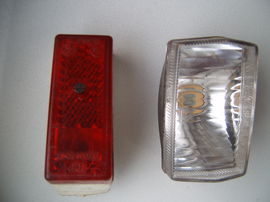 wklad lampka do roweru skladaka przednia oprawka tylna Romet PRL wigry