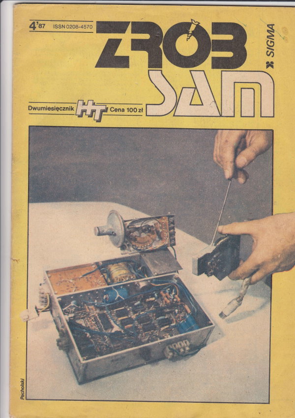dwumiesiecznik ZROB SAM 4'87 sigma PRL retro Nr4, lipiec - sierpień 1987