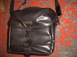torba fotograficzna na aparat soligor pasek przegrodki czarna 12x23x23cm