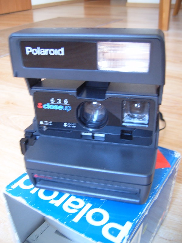 kolekcjonerski polaroid 636 closeup BOX instrukcja OVP pudelko retro vintage