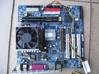 intel ICH4 82845G S478 rs232 COM DDR1 AGP PCI micro-ATX VGA LAN IBM retro plyta