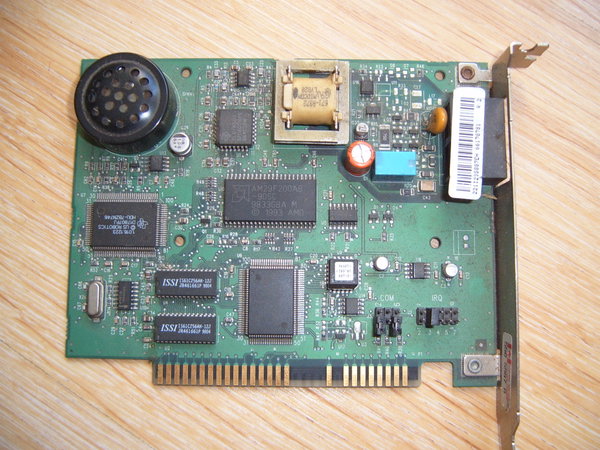 Modem COM szeregowy serial telefoniczny RS232 zewnetrzny wewn ISA 8bit retro