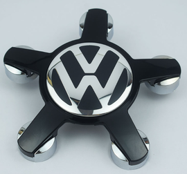 Dekielki do VW 135 mm - Komplet 4 szt. Czarne. Nowe.