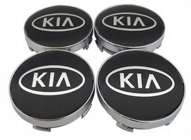 Dekielki do felg KIA 60mm. Czarne.