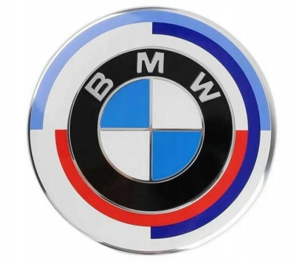 Nowy Model. Emblemat znaczek logo BMW na maskę o średnicy 74mm. 1szt.