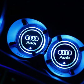 Świecące podstawki LED pod kubek Audi