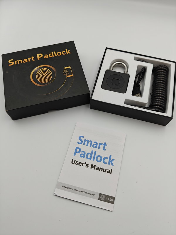 Kłódka na odcisk palca Smart Paddlock, aplikacja