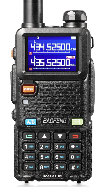 BAOFENG UV-5RM Plus amatorskie radio wielopasmowe krótkofalówka