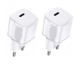 ŁADOWARKA SIECIOWA ADAPTER USB-C 20W SZYBKIE ŁADOWANIE SURNICE 2 SZTUKI