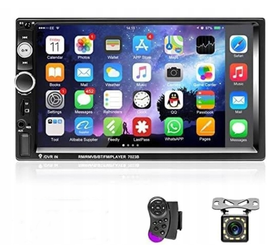 Radio samochodowe dotykowe z kamerą Bluetooth 2 DIN MP5 USB LCD 7'' 7023B