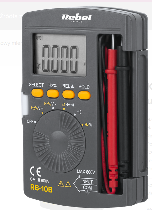 Kieszonkowy miernik uniwersalny Rebel Tools RB-10B