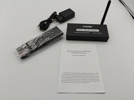 MYPIN HA0362 kompaktowy, bezprzewodowy odtwarzacz multimedialny i reklamowy