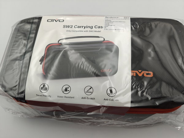 Etui podróżne OIVO SW2 czarno-pomarańczowe Nintendo Switch 2
