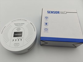 Detektor gazu ziemnego CH4/Propan/Metan w 100% zasilany baterią - Alarm gazowy