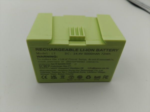 Akumulator Bateria do iRobot Roomba i7 + i3 + i4 seria e5 e6 14,4V 5000maH