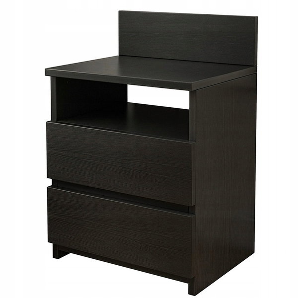Szafka nocna stolik 40cm czarna loft nowoczesna