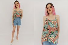 TOPSHOP cienka BLUZKA TOP na lato KWIATY wygodna _ 36