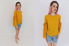 PRIMARK elegancka BLUZKA na lato MODNA z falbanami _ 36