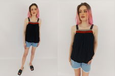 PAPAYA cienka BLUZKA TOP z frędzlami MODNA boho _ 36