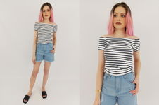 DOROTHY PERKINS dresowa BLUZKA z odkrytymi ramionami PASKI _ 36