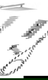 QATRO BATERIA WANNOWA NATRYSKOWA PRYSZNICOWA PODTYNKOWA Z DESZCZOWNICĄ 40