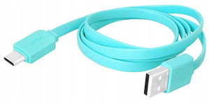 KABEL USB Typ C PRZEWÓD 1m USB-C Type-C Płaski 8481