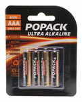 4 sztuki 4x BATERIA ALKALICZNA POPACK LR3 R3 AAA