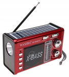 Radio PRZENOŚNE SOLARNE Głośnik Latarka Bluetooth