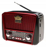 Radio RETRO Przenośne SOLARNE Głośnik Latarka MP3 USB Solar 3039