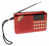 Radio PRZENOŚNE Cyfrowe SOLARNE Małe FM Głośnik Bluetooth MP3 USB 4356