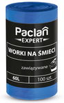 WORKI NA ŚMIECI Wiązane 100szt 60L PACLAN EXPERT