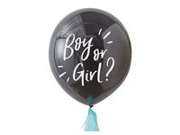 Balon foliowy, „Boy or Girl”, niebieski, 36 cali [balon na hel]