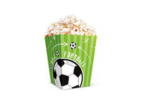 Pudełko na popcorn, Piłka nożna (Football), 12.5 cm x 8.5 cm, 6 szt.