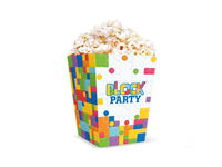 Pudełko na popcorn, Klocki - Block Party, 12.5 cm x 8.5 cm, 6 szt.