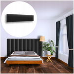 PANEL ŚCIENNY TAPICEROWANY NA ŚCIANĘ MAGIC VELVET CZARNY 50X15 15X50