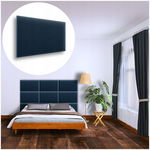 PANEL ŚCIENNY TAPICEROWANY NA ŚCIANĘ MAGIC VELVET GRANATOWY 40X30 30X40
