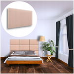 PANEL ŚCIENNY TAPICEROWANY MAGIC VELVET PUDROWY RÓŻ 40X30 30X40