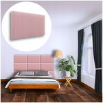 PANEL ŚCIENNY TAPICEROWANY NA ŚCIANĘ MAGIC VELVET RÓŻOWY 40X30 30X40