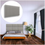 PANEL ŚCIENNY TAPICEROWANY NA ŚCIANĘ MAGIC VELVET SZARY 40X30 30X40