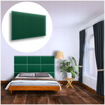 PANEL ŚCIENNY TAPICEROWANY MAGIC VELVET BUTELKOWA ZIELEŃ 50X30 30X50