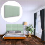 PANEL ŚCIENNY TAPICEROWANY NA ŚCIANĘ MAGIC VELVET MIĘTOWY 50X30 30X50