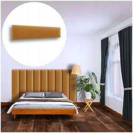 PANEL ŚCIENNY TAPICEROWANY NA ŚCIANĘ MAGIC VELVET MIODOWY 50X15 15X50