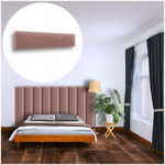 PANEL ŚCIENNY TAPICEROWANY NA ŚCIANĘ MAGIC VELVET BRUDNY RÓŻ 50X15 15X50