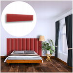 PANEL ŚCIENNY TAPICEROWANY NA ŚCIANĘ MAGIC VELVET CZERWONY 50X15 15X50