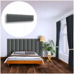 PANEL ŚCIENNY TAPICEROWANY NA ŚCIANĘ MAGIC VELVET GRAFITOWY 100X20 20X100