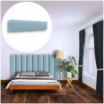 PANEL ŚCIENNY TAPICEROWANY NA ŚCIANĘ MAGIC VELVET BŁĘKITNY 100X20 20X100