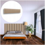 PANEL ŚCIENNY TAPICEROWANY NA ŚCIANĘ MAGIC VELVET BEŻOWY 100X20 20X100